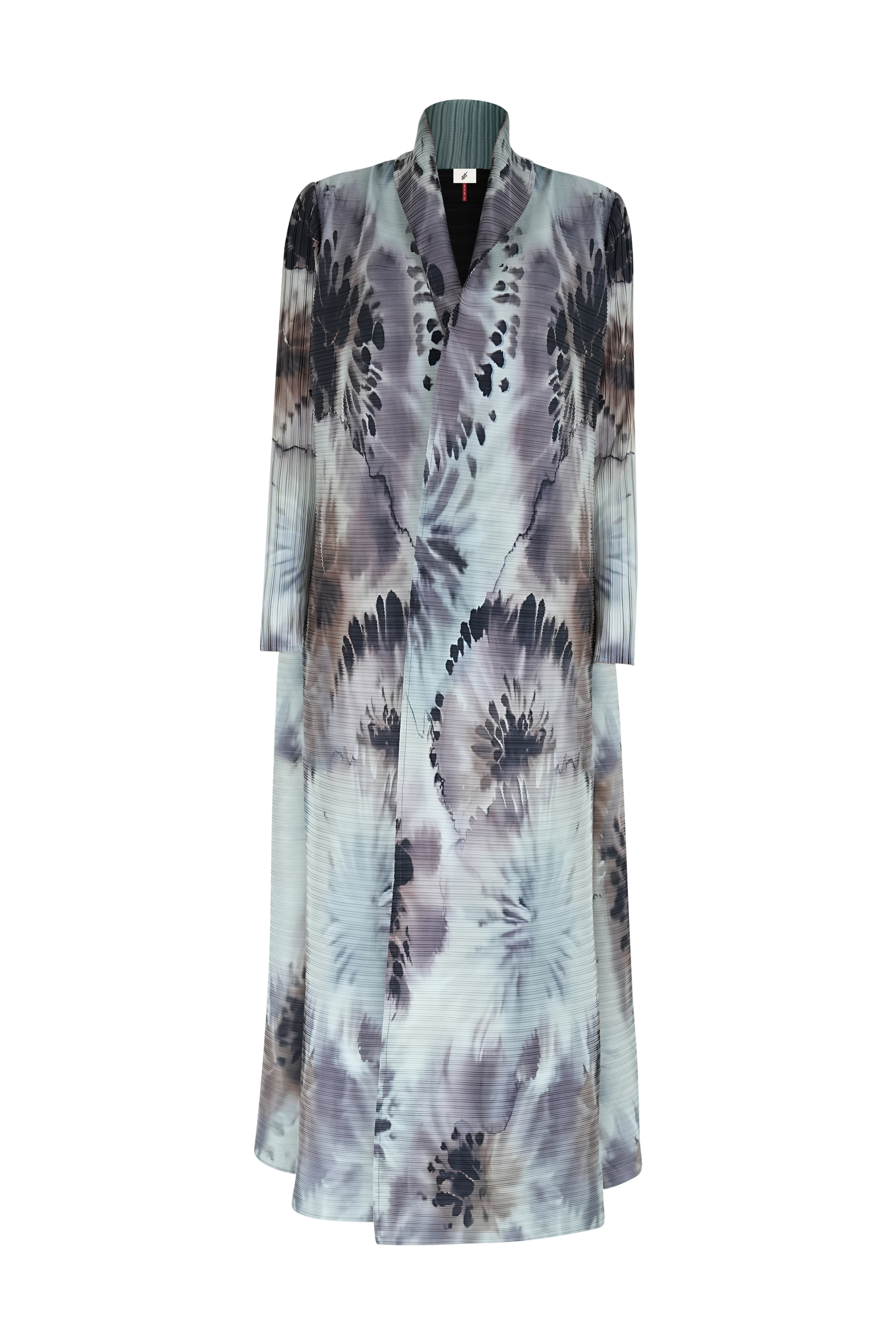 Iconic Kaf printed pleated cardigan