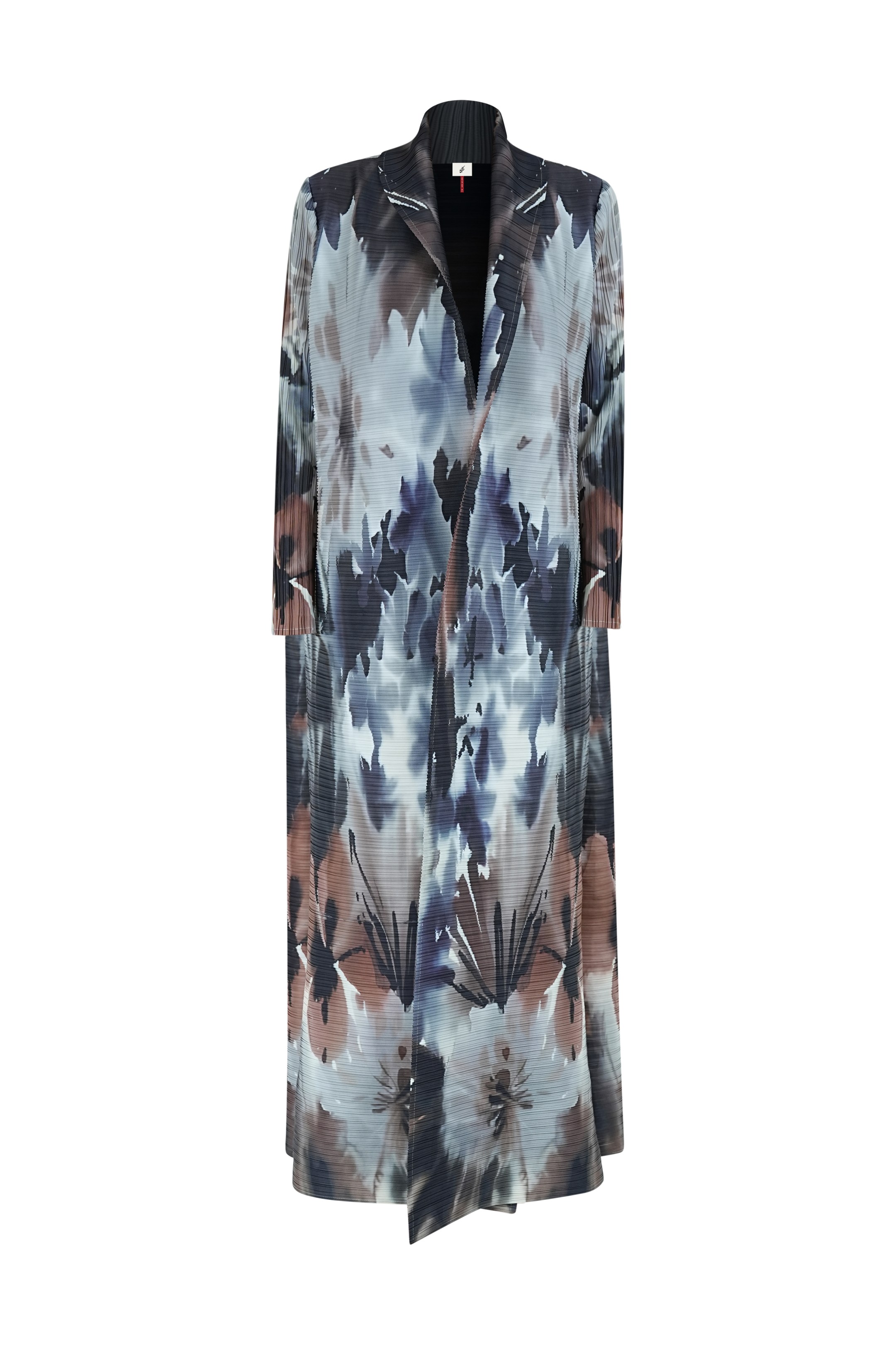 Iconic Kaf printed pleated cardigan