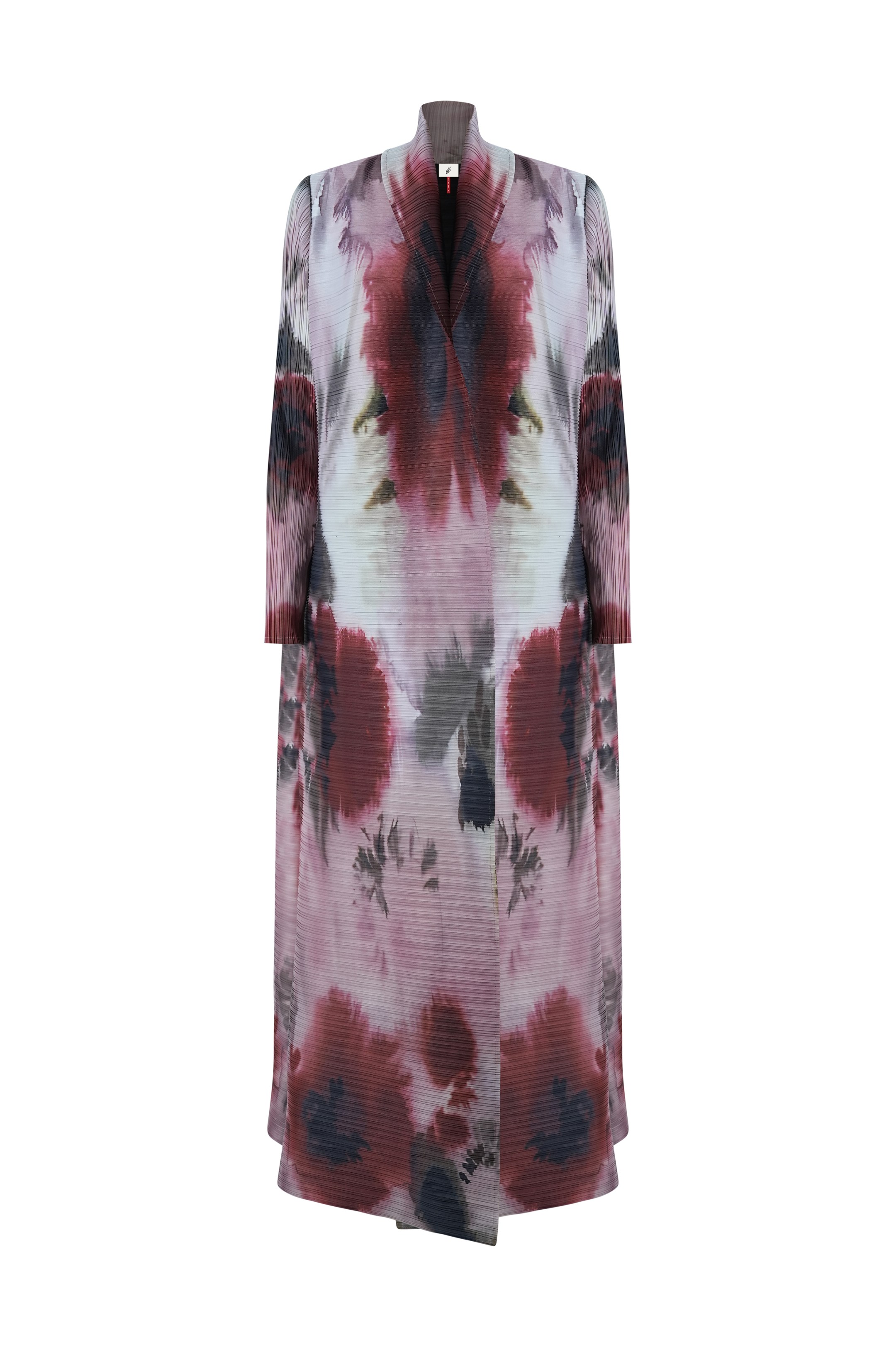 Iconic Kaf printed pleated cardigan