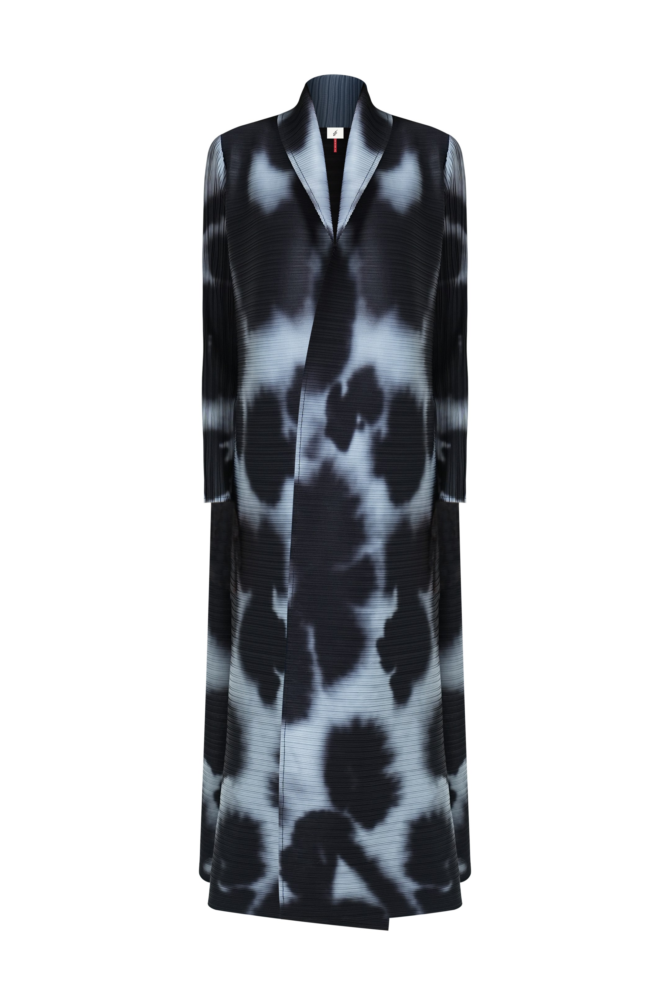 Iconic Kaf printed pleated cardigan